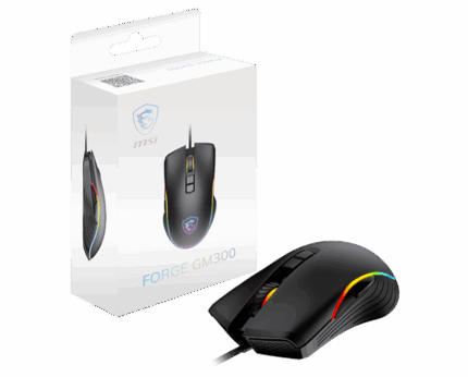 MSI FORGE GM300 RGB Wired Gaming Mouse